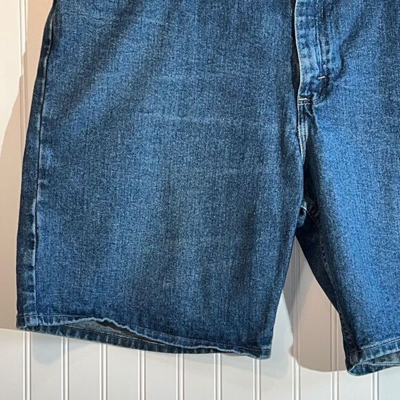 Wrangler Jeans Shorts Mens 44 X 10 Relaxed Fit Blue Pockets Chore Cowboy Western - Picture 3 of 10
